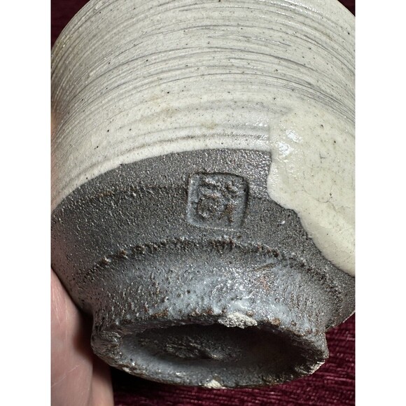 Japanese Matcha Tea Ceremony Bowl Chawan, Hakeme Style, Marked - Picture 3 of 10